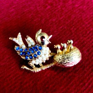 Vintage Bird Brooch